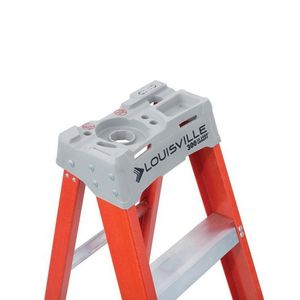 Louisville Ladder FS1510 Fiberglass 9 Standard Step Ladder 10-ft x 28-1/2-Inch