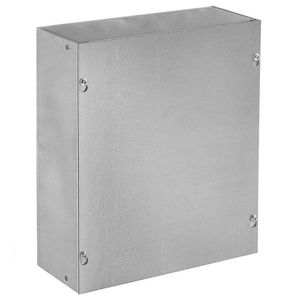 Hoffman ASE24X24X4NK 16/14/12 Gauge Steel Screw Cover Junction Box Without Knockout 24-Inch x 24-Inch x 4-Inch