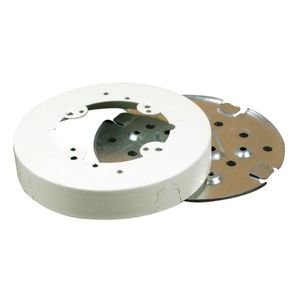 Wiremold 5738AFWH Solid Base Fan Box Fitting Steel White For Use With 500 and 700 Series Single-Channel Steel Surface Raceway