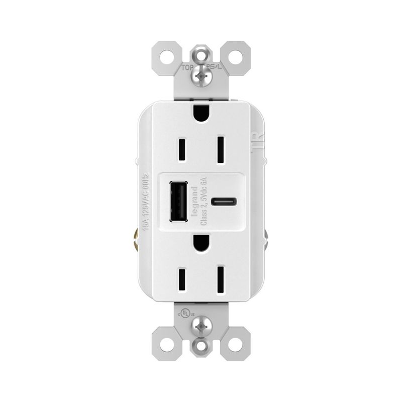 pass_seymour_r26usbac6w_tamper_resistant_hybrid_ultra_fast_usb_charger_with_duplex_receptacle_125_volt_ac_15_amp_receptacle_6_amp_usb_nema_5_15r_white_radiant_reg_1000306