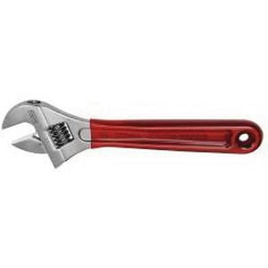 Klein Tools D507-8 Chrome Plated Forged Alloy Steel Extra Capacity Adjustable Wrench 8-1/4-Inch