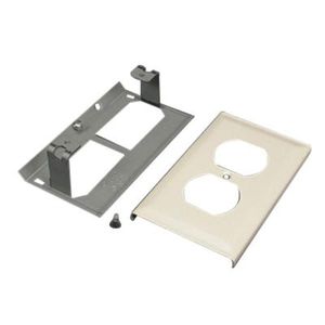 Wiremold V3043BE Duplex Receptacle Cover 4-1/2-Inch Steel Ivory