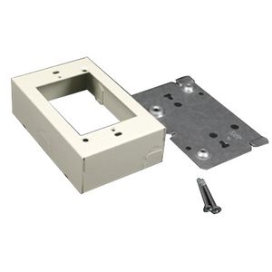 Wiremold 5741WH 1-Gang Device Box Steel White 500/700 Series Single-Channel Raceway