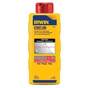 Irwin Tools IR64902 Permanent Marking Chalk 8 oz Red Strait-Line