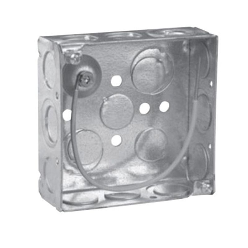 Crouse-Hinds TP404 Steel Standard Outlet Box 4-Inch x 4-Inch x 1-1