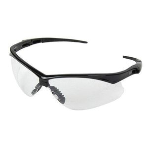 Uline 3000354 Safety Glasses Black Frame Clear Lens Nemesis