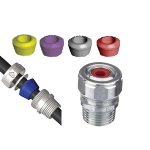 AMFI CG75K Zinc Plating Chromate Alloy Steel Straight Cord Grip Connector Kit 3/4-Inch 1/8 - 7/8-Inch Spec-Grade