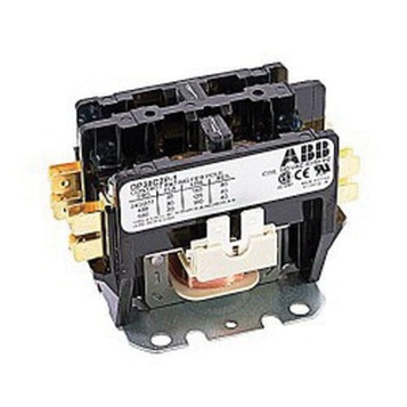 thomas_betts_dp20c2p_1_2_pole_non_reversing_definite_purpose_contactor_20_amp_full_load_30_amp_resistive_120_volt_ac_877204