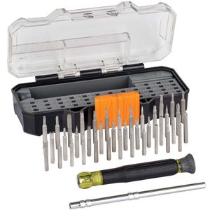 Klein Tools 32717 40-Pieces Cushion-Grip All-in-1 Precision Screwdriver Set with Case