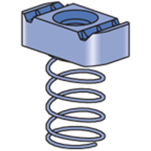 Power Strut PS-RS-1/2-EG Electrogalvanized Steel Clamping Nut With Long Spring 1/2-Inch