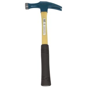 Klein Tools 807-18 Drop Forged Tempered Polished Steel Head Straight Claw Electrician's Hammer 5-Inch