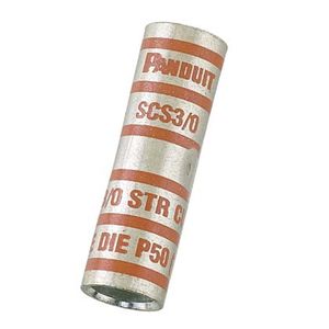 Panduit SCS8-L Tin Plated Copper SCS Series Butt Splice 8-AWG