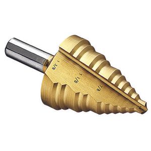 Ideal Industries 35-517 Titanium Nitrate Coated Premium Step Drill Bit 1/4 - 1-3/8-Inch