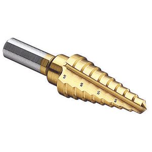 Ideal Industries 35-512 Titanium Nitrite Coated Self-Starting Step Drill Bit 1/4 - 3/4-Inch