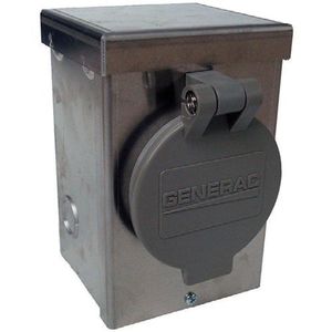 Generac 6346 Aluminum Enclosure Power Inlet Box 125/250-Volt AC 30-Amp