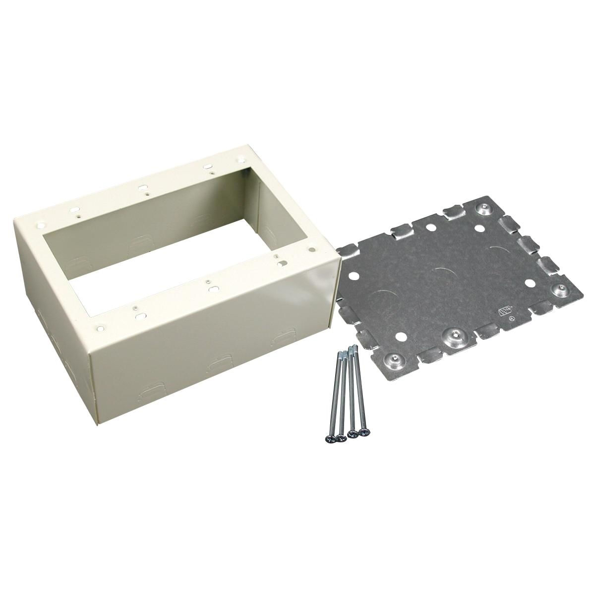 Legrand Wiremold V5741 Metal Raceway - 1 Gang Switch/Outlet Box, Ivory, For 500 & 700 Series 10 thumbnail image