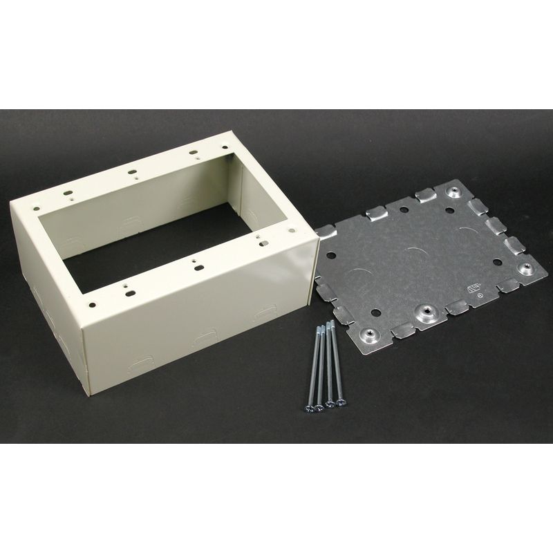 Legrand Wiremold V5741 Metal Raceway - 1 Gang Switch/Outlet Box, Ivory, For 500 & 700 Series 2 thumbnail image