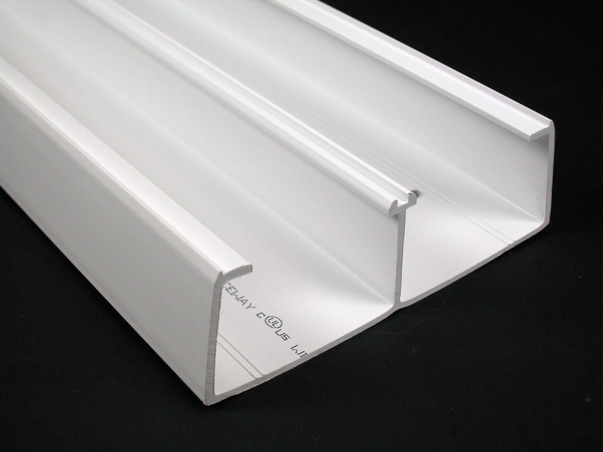 Wiremold 5400TB Ivory PVC Multi-Channel Non-Metallic 2-Compartment