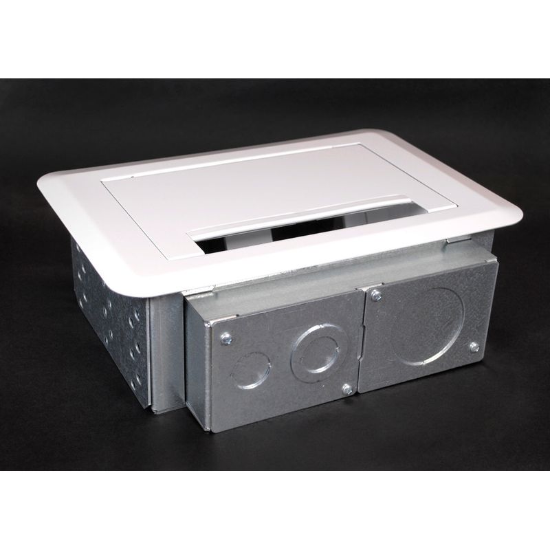 Wiremold EFSB4 4-Gang New and Old Work Recessed Floor Wall