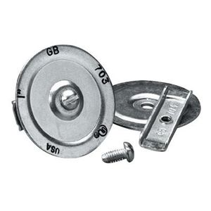 Gardner Bender KO707 Galvanized 16 Gauge Cold-Rolled Steel Bolt-On Knockout Seal 2-1/2-Inch