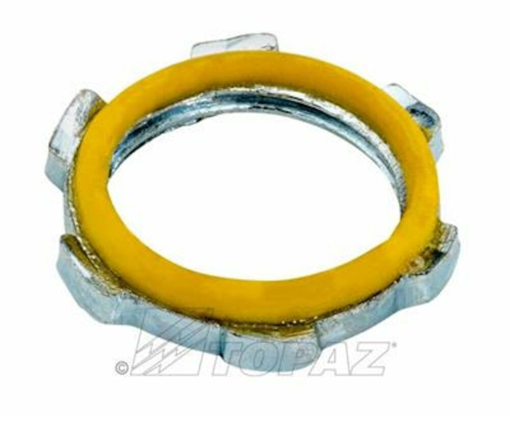 ここなっつ Topaz Electric 720 Zinc Plated Steel Threaded Sealing Locknut 4-Inch