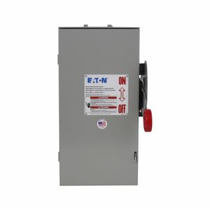 Eaton DH322NRK 4-Wire 3-Pole Fusible K Series Heavy-Duty Safety Switch 240-Volt AC 60-Amp NEMA 3R