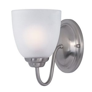 Maxim Lighting 10071FTSN 1-Light Wall Sconce 60-Watt 120-Volt Satin Nickel Stefan