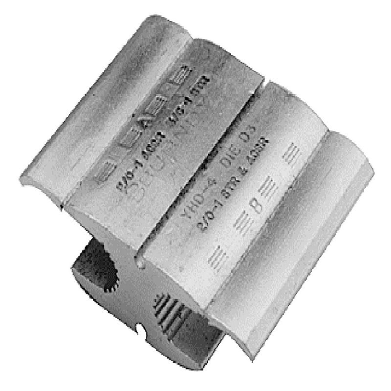 Burndy YHD-3 Unplated Aluminum Type YHD H-Tap Compression