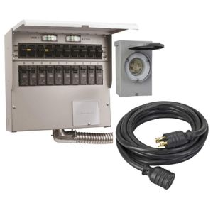 Reliance Controls 310CDK Indoor 10-Circuit Transfer Switch Kit 30-Amp 125/250-Volt Pro/Tran 2