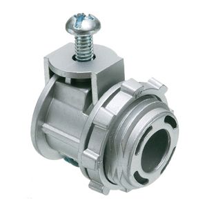 Arlington SG50 Die Cast Zinc Non-Insulated Throat Straight Connector 1/2-Inch Saddlegrip