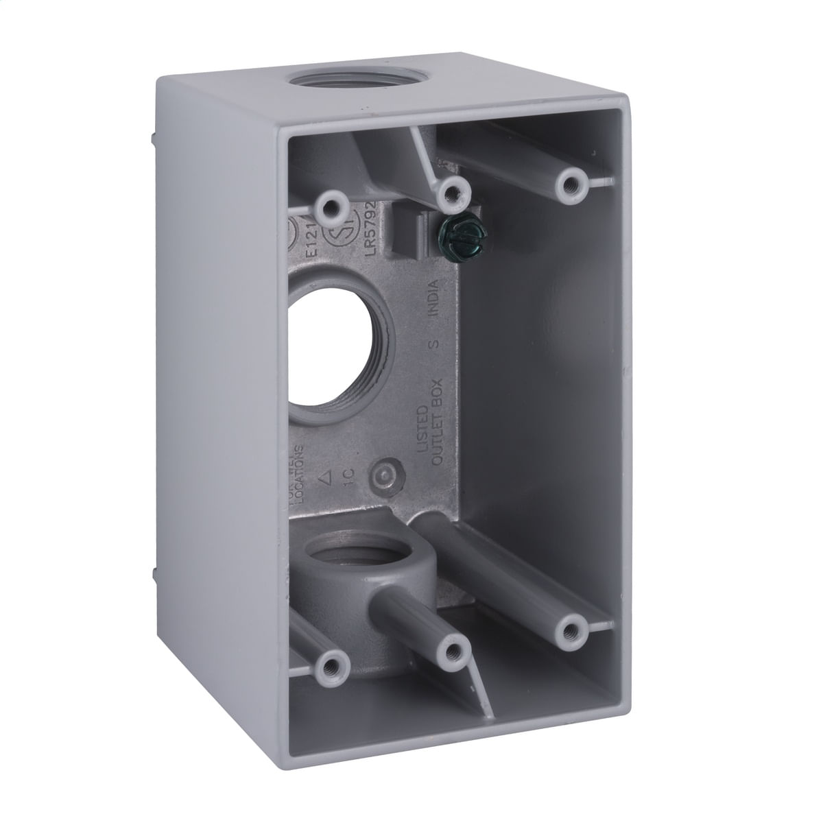エアウォール 100mm6箱セット・150mm3箱セット Raco 5386-0 Powder Coated Die Cast Aluminum 1-Gang Weatherproof