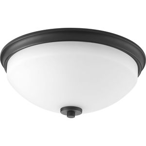 Progress Lighting P3423-31 2-Light Flush Mount Fixture 120-Watt 120-Volt AC Black Painted Replay