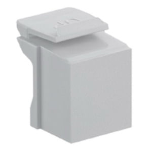 Leviton 41084-BG Surface/Flush Mount Blank Insert Plastic Gray QuickPort