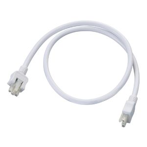 Cooper Lighting HU103P Daisy Chain Connector 24-Inch Length White For HU10 Series Undercabinet Lighting