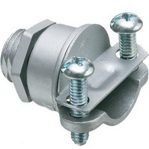 Arlington 4200 Die Cast Zinc Non-Insulated Throat Straight All-Purpose Greenfield Connector 3/8-Inch