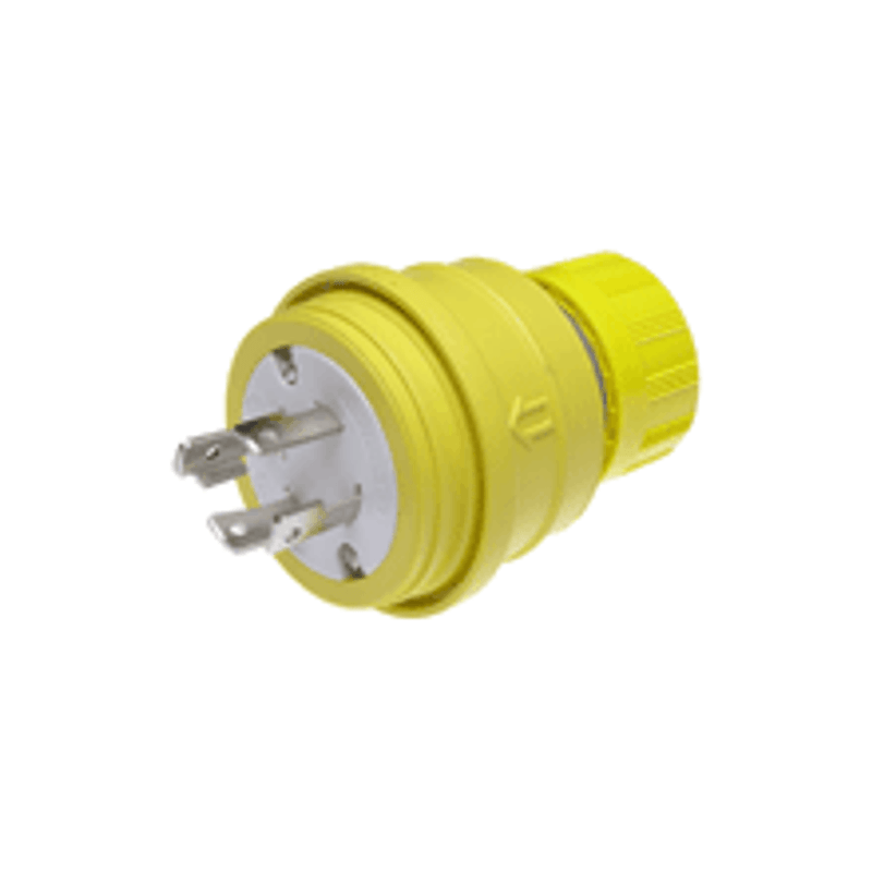おせき。4 WFE Woodhead 28W76 4-Wire 3-Pole Watertight Plug With Locking Blade