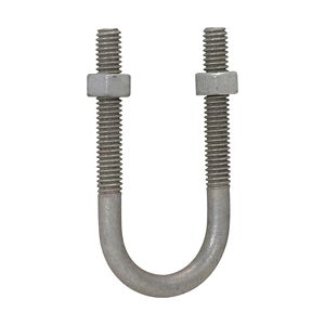 Crouse-Hinds UBM300HD Electrogalvanized Malleable Iron Heavy-Duty Conduit U-Bolt With Hexagonal Nut 3-Inch