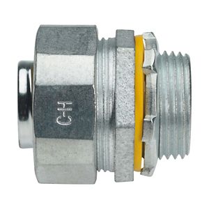 Crouse-Hinds LT125 Zinc Electroplated Malleable Iron Non-Insulated Liquidtight Straight Connector 1-1/4-Inch Liquidator