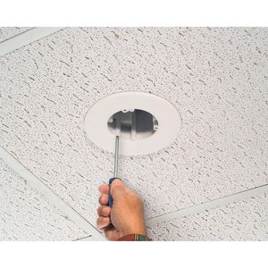 Arlington FL430S Steel Suspended Ceiling Box 7.345-Inch x 2.375-Inch 24-Cubic-Inch Cam-Light
