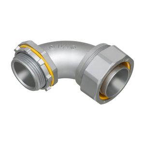 Arlington LT90125 Die Cast Zinc 90-Degree Liquidtight Connector 1-1/4-Inch