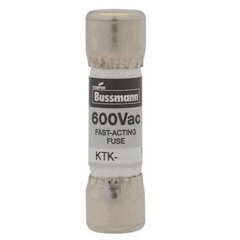 Bussmann KTK3 Single Element Midget NonRejection Fast Acting Fuse 3Amp 600Volt AC
