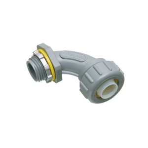 Arlington NMLT9038 UV Rated Plastic Non-Metallic 90-Degree Liquidtight Connector 3/8-Inch