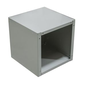 Milbank 886-SC1-NK NEMA 1 Polyester Powder Coated Steel Screw Cover Junction Box Without Knockout 8-Inch x 8-Inch x 6-Inch ANSI 61 Gray