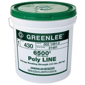 Greenlee 430 Spiral Wrap 1-Ply Twine 6500-ft Green