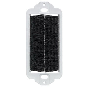 Leviton 41075-DBE Molded Plastic Brush Filament 1-Gang Brush Pass-Through Insert Black Decora