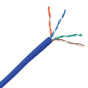 1726*BE-1000 Type CMR Riser Rated Shielded Category 5e Cable 24/4P 1000-ft Box Blue