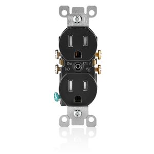 Leviton T5320-GY 15A 125V Tamper Resistant Duplex Receptacle/Outlet