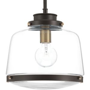 Progress Lighting P500061-020 1-Light Pendant Light 75-Watt 120-Volt Antique Bronze Judson