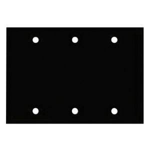 Mulberry 32153 Polycarbonate Box Mount 3-Gang Standard Size Wallplate 3-Blank White