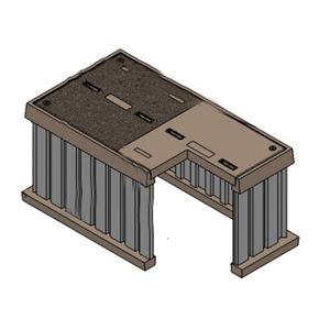 MacLean Highline CVA306038HEIK HANDHOLES (NGRID APPROVED) Poly Concrete Ring and Lid Electrical Series Primary Pull/Splice Box 30-Inch x 60-Inch x